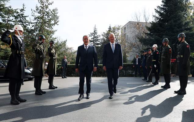 Bakan Akar, İsrail Savunma Bakanı Gantz İle Bir Araya Geldi