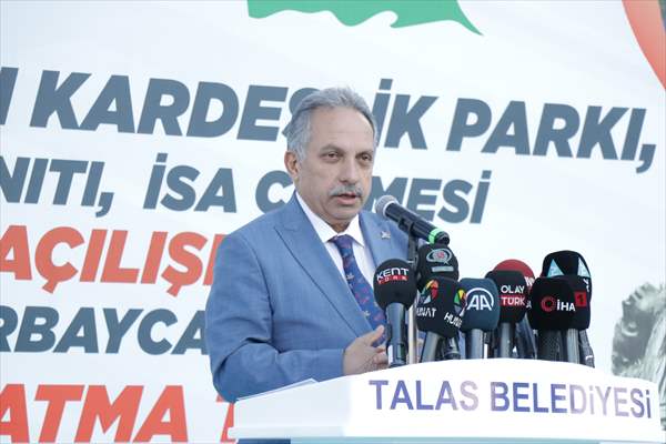 Kayseri'de Azerbaycan Kardeşlik Parkı Törenle Hizmete Açıldı