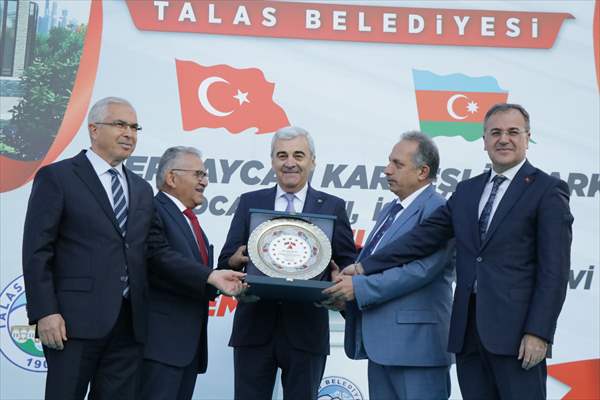 Kayseri'de Azerbaycan Kardeşlik Parkı Törenle Hizmete Açıldı