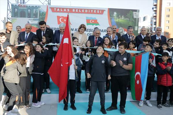 Kayseri'de Azerbaycan Kardeşlik Parkı Törenle Hizmete Açıldı