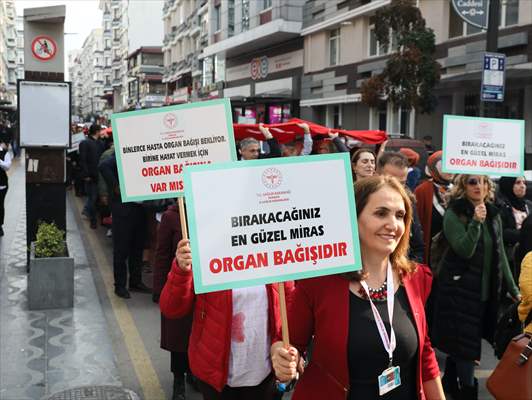 Samsun'da Organ Bağışına Dikkat Çekmek İçin Trampetli Yürüyüş