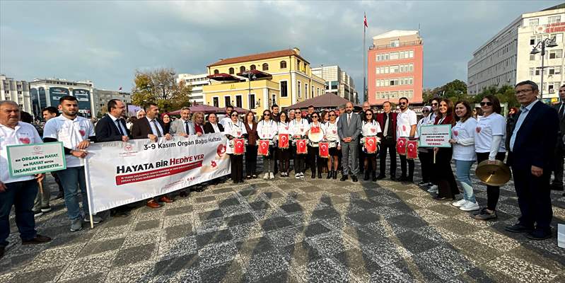 Samsun'da Organ Bağışına Dikkat Çekmek İçin Trampetli Yürüyüş