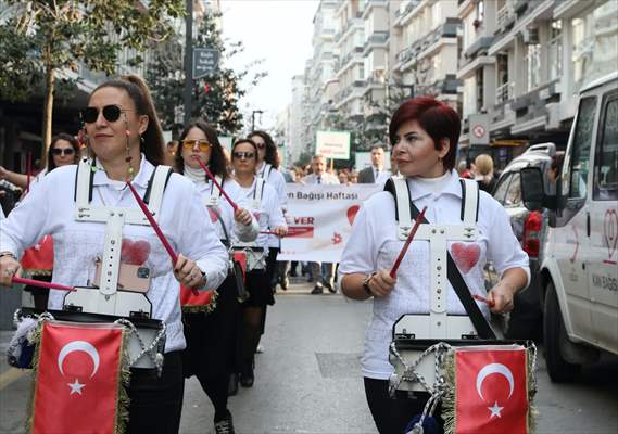 Samsun'da Organ Bağışına Dikkat Çekmek İçin Trampetli Yürüyüş